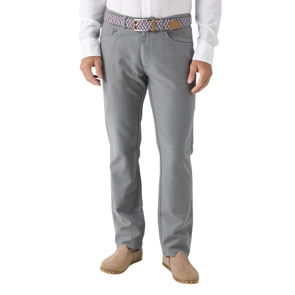 Peter Millar Ridgeline Grey Gal 5-Pocket Pants Men's 48R New Office Business
